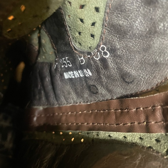 Frye Brown Western Cowboy Heel Boots Goodyear Welt Women's Size 7 - Picture 4 of 11